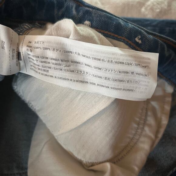 Abercrombie & Fitch 90’s Straight Ultra High Rise Jean Medium Wash Plus Size 20s - Picture 5 of 8